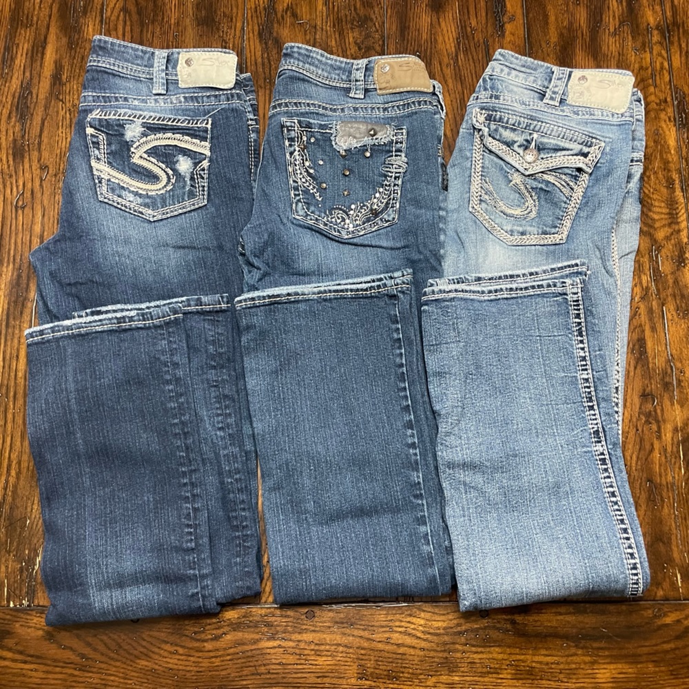 Bundle of THREE Silver Jeans W30/L33